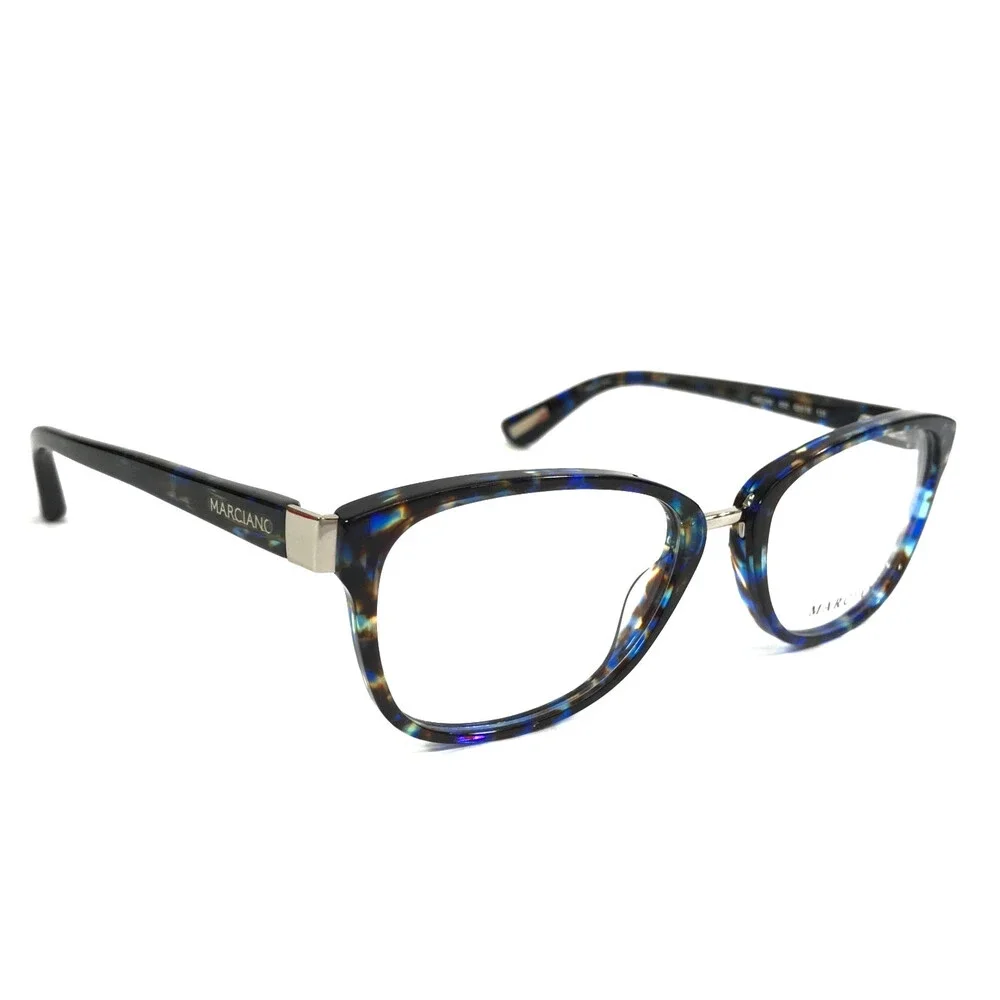 Marciano Eyeglasses Frames GM0286 092 Blue Tortoise Square Full Rim 52-18-135